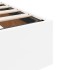 Estructura de cama otomana sin colchón blanco