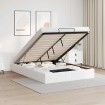 Estructura de cama otomana sin colchón blanco 140x200cm