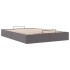 Estructura de cama otomana sin colchón gris 140x200