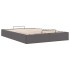 Estructura de cama otomana sin colchón gris 140x200