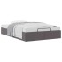 Estructura de cama otomana sin colchón gris 120x200