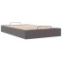 Estructura de cama otomana sin colchón gris 120x200