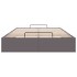 Estructura de cama otomana sin colchón gris 120x200