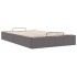 Estructura de cama otomana sin colchón gris 120x200