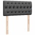 Cama otomana con colchón gris oscuro 90x200 cm