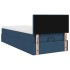 Cama otomana con colchón azul 90x200 cm