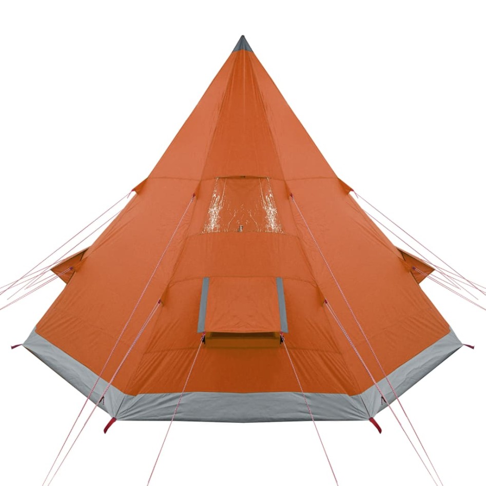 Tienda de campaña 4 personas tafetán 185T gris y