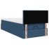 Cama otomana con colchón azul 90x200 cm