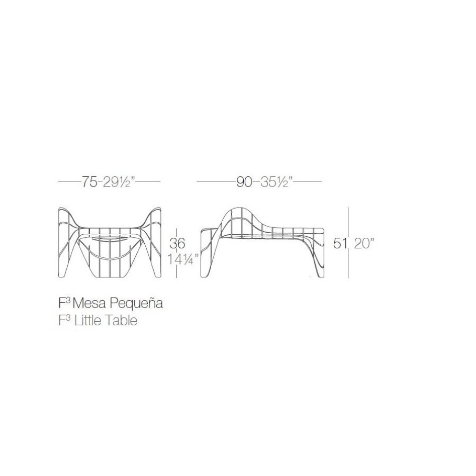 Mesita apilable by Vondom