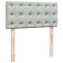 Estructura cama otomana colchón terciopelo gris claro