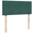 Estructura cama otomana colchón terciopelo verde