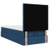 Cama otomana con colchón azul 90x200 cm