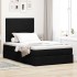 Estructura cama otomana colchón tela negro