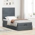 Estructura cama otomana colchones gris oscuro