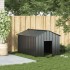 Caseta para perros con techo acero galvanizado 113x153x101