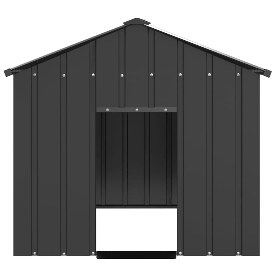 Caseta para perros con techo acero galvanizado 113x153x101
