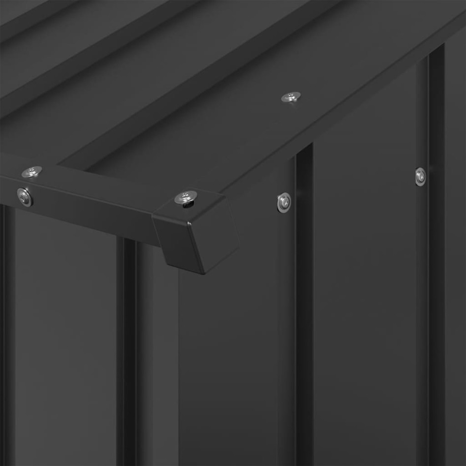 Caseta para perros con techo acero galvanizado 113x153x101