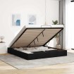 Estructura de cama otomana sin colchón tela negra 180x200cm