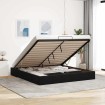 Estructura de cama otomana sin colchón negra 160x200 cm