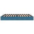 Estructura de cama otomana sin colchón azul oscuro 160x200