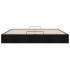 Estructura de cama otomana sin colchón tela negra 160x200