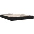 Estructura de cama otomana sin colchón tela negra 160x200