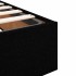 Estructura de cama otomana sin colchón tela negra 160x200