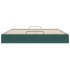 Estructura de cama otomana sin colchón verde oscuro 180x200