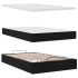 Estructura de cama otomana colchones terciopelo negro