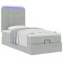 Estructura cama otomana colchones gris claro