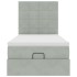 Estructura cama otomana colchones gris claro