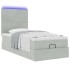 Estructura cama otomana colchones gris claro