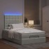 Estructura cama otomana colchones gris claro