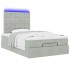 Estructura cama otomana colchones gris claro