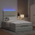Estructura cama otomana colchones gris claro