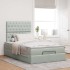 Estructura cama otomana colchones gris claro