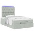 Estructura cama otomana colchones gris claro