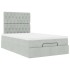 Estructura cama otomana colchones gris claro