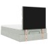 Estructura cama otomana colchones gris claro