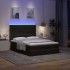 Estructura de cama otomana con colchones terciopelo