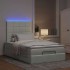 Estructura cama otomana colchones gris claro