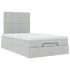 Estructura cama otomana colchones gris claro