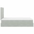 Estructura cama otomana colchones gris claro