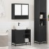 Juego de muebles de baño 2 pzas madera contrachapada