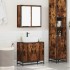 Set de muebles baño 2 pzas madera contrachapada roble