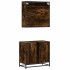 Set de muebles baño 2 pzas madera contrachapada roble