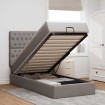 Cama otomana con colchón topo 90x200 cm tela