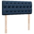 Cama otomana con colchón tela azul 120x200
