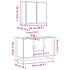 Set de muebles de baño 2 pzas madera contrachapada roble