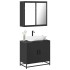 Juego de muebles de baño 2 pzas madera contrachapada